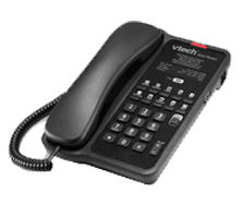 Teléfonos inalámbricos VTech modelo CL-A1110. Equipo para hoteles. Con altavoz, líneas SIP.