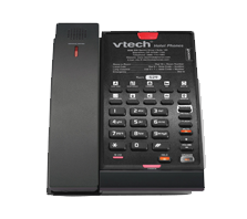 Teléfonos inalámbricos VTech modelo CTM-A2411-BATT. Equipo para hoteles. Con altavoz, líneas SIP.
